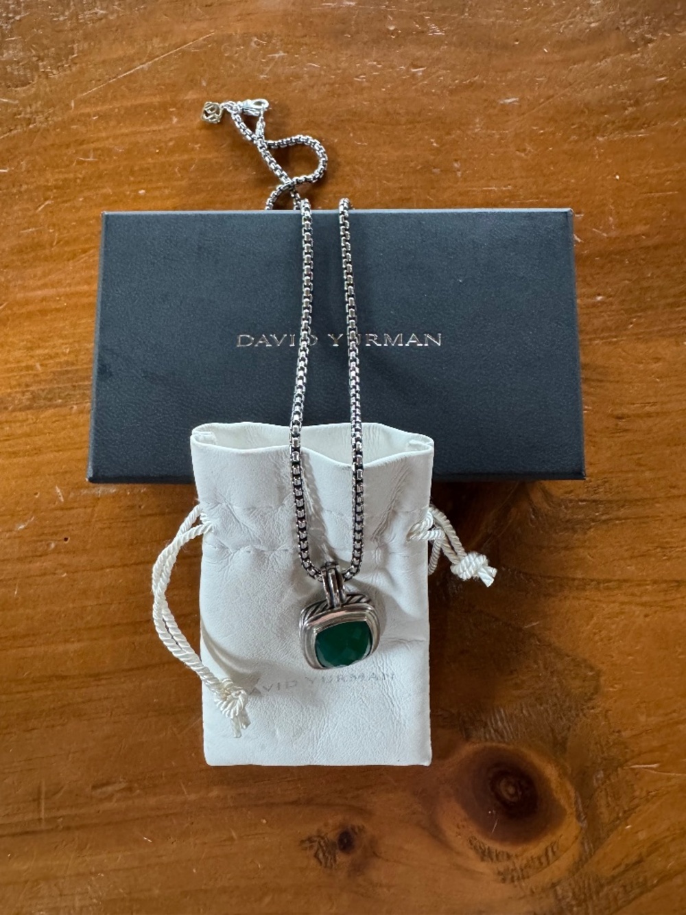 David Yurman Cable Linked Sterling Silver Albion Pendant